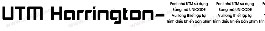 UTM Harrington字体转换